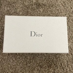 Dior white box 8.5 l by 5 H by 2 W inches